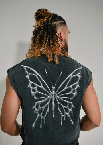 Dark Grey Cutoff Tee PREORDER