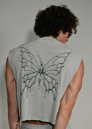Silver Cutoff Tee PREORDER