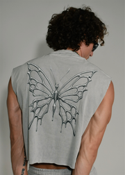 Silver Cutoff Tee PREORDER