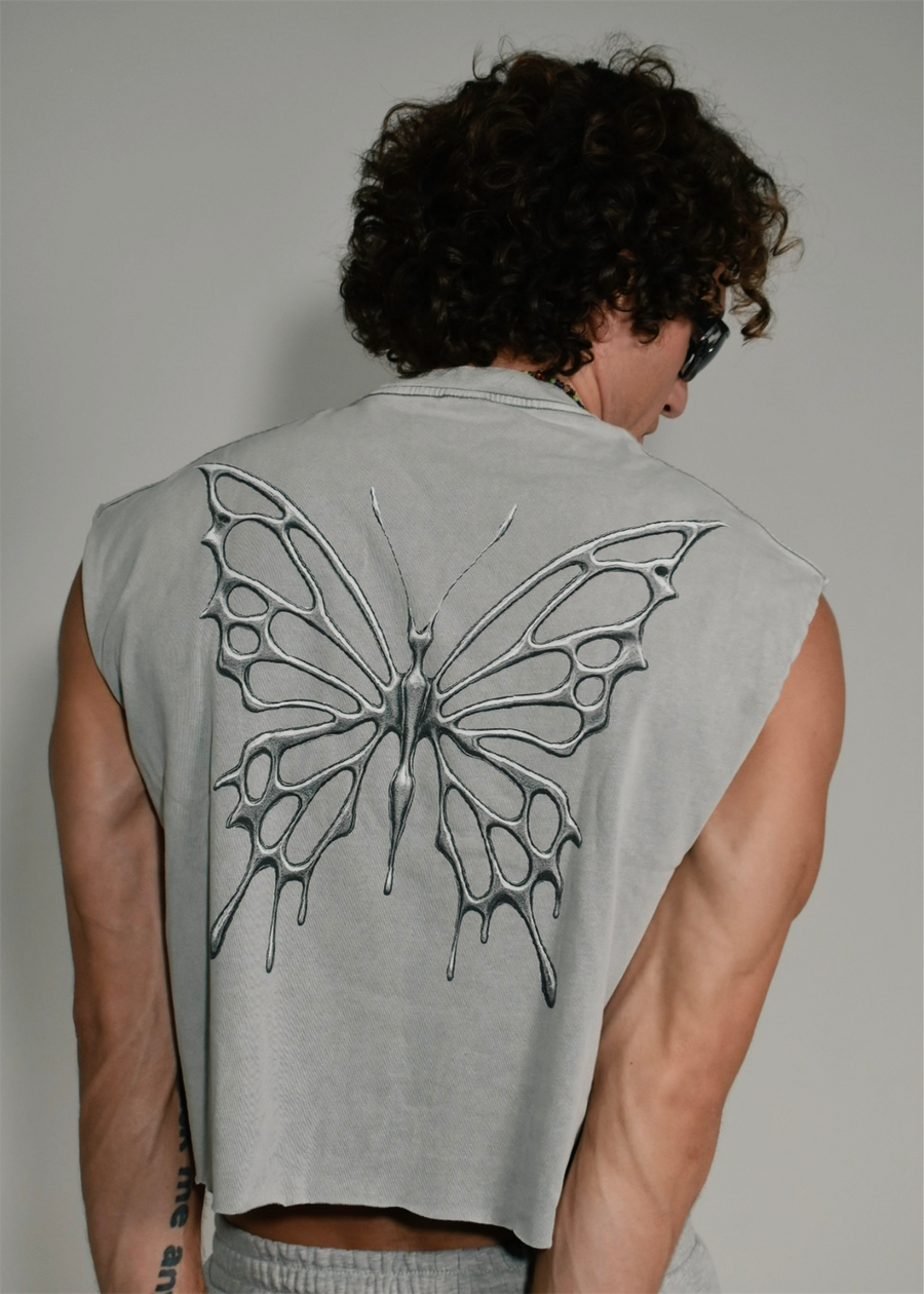 Silver Cutoff Tee PREORDER