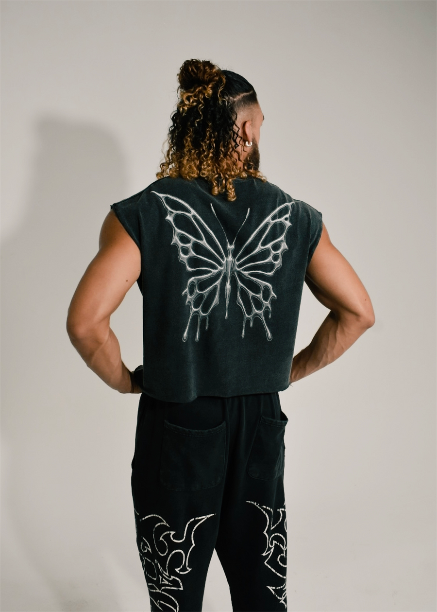 Dark Grey Cutoff Tee PREORDER