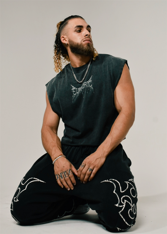Dark Grey Cutoff Tee PREORDER