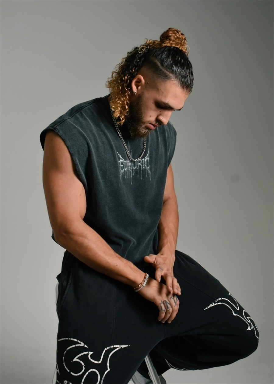Dark Grey Cutoff Tee PREORDER